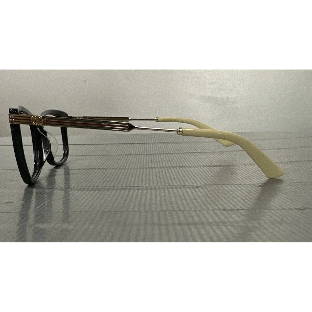 GUCCI GG 05240- 001 Black/gold  Square 52-17-140 Frames Beautiful Frames Only